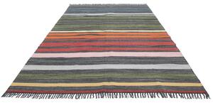 Rainbow Stripe Matta - Flerfärgad 140x200