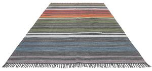 Rainbow Stripe Matta - Flerfärgad 140x200