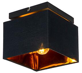 Modern taklampa svart med guld - VT 1