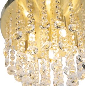 Klassisk taklampa guld med glas - Medusa