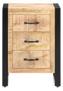 Sängbord 40x35x55 cm massivt mangoträ - Brun