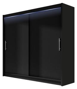 Prag Garderob 180x215 cm - Svart