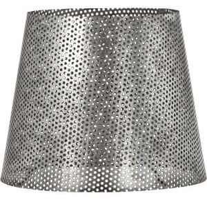 Mia mönstrad metall lampskärm - Antiksilver - 17 cm