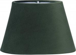 Oval Sammet lampskärm - Smaragd - 20 cm