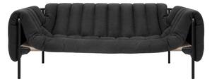 HEM - Puffy 2.5-seater Sofa Anthracite/Black Grey - Soffor - Flerfärgad - Bomull/Naturmaterial/Metall/Textilmaterial/Plast