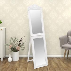 Fristående spegel vit 45x180 cm