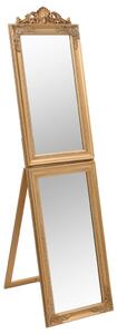 Fristående spegel guld 50x200 cm