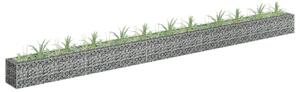 Planteringsgabion upphöjd galvaniserat stål 450x30x30 cm