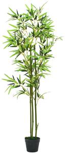 Konstväxt bambu med kruka 150 cm grön