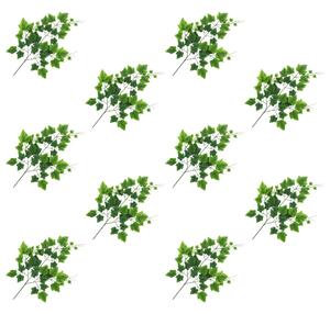 Konstgjorda blad vindruva 10 st grön 70 cm