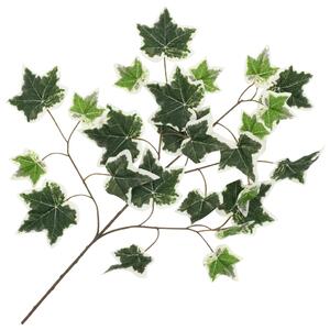 Konstgjorda blad murgröna 10 st grön och vit 70 cm