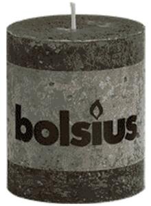 Bolsius Blockljus 80x68 mm antracit 6-pack