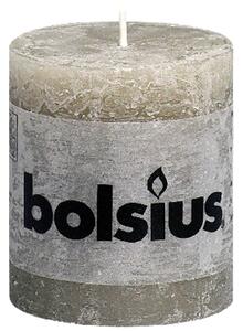 Bolsius Blockljus 80x68 mm skiffergrå 6-pack