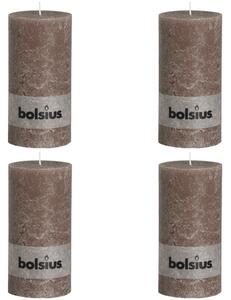 Bolsius Blockljus 200x100 mm taupe 4-pack