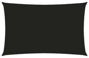 Solsegel oxfordtyg rektangulärt 3x6 m svart