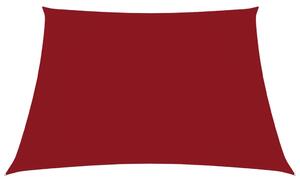 Solsegel oxfordtyg fyrkantigt 3x3 m röd