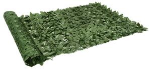 Balkongskärm mörkgröna blad 500x150 cm