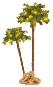 Konstpalm dubbel med LEDs 90 cm&150 cm