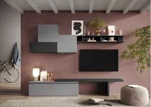 Infinity Tv-möbelset 276x40 cm - Grå/Svart
