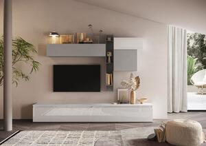 Infinity Tv-möbelset 276x40 cm - Vit/Grå