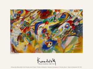 Konsttryck Composition VII (Vintage Abstract) - Wassily Kandinsky, (40 x 30 cm)