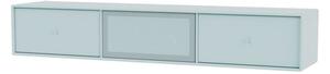 Montana - OCTAVE V TV bench - Suspension rail - Hyllor - 148 Flint - W138 x H24 x D30 cm