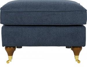 Howard London Premium blå Fotpall + Fläckborttagare för möbler