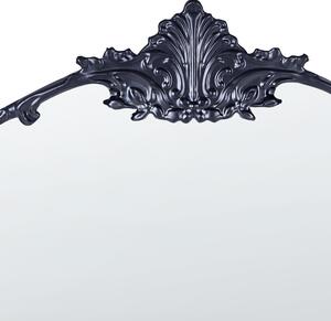 Väggspegel Svart Metall ⌀ 67 cm Väggmonterad Dekorativ Spegel Glamourstil Hängande Dekoration Vardagsrum Sovrum Hall Beliani