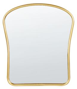 Väggspegel Guld Metall 45 x 52 cm Väggmonterad dekorativ spegel Vintage stil Hängande dekor Beliani