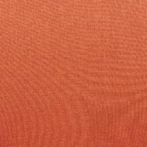 Uppsättning med 2 matstolar Orange tygklädda Svarta ben Retrostil Vardagsrumsmöbler Beliani
