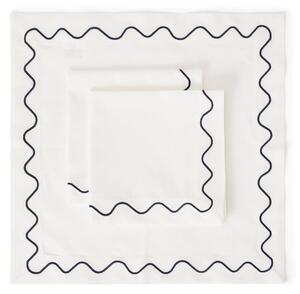 Von Norten Mayfair Wave Servett – Premium Linne-Bomullsblandning, 45x45cm