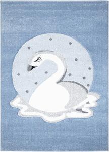 Barnmatta - Bueno Swan (blå) (Storlek: 160 x 230 cm)