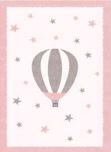 Barnmatta - Alone Balloon (rosa) (Storlek: 120 x 160 cm)