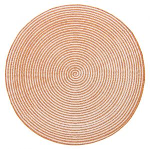 Rund matta - Ferragudo (orange) (Storlek: Ø 120 cm)