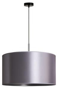 Duolla - Ljuskrona med textilsladd CANNES 1xE27/15W/230V diameter 45 cm silver