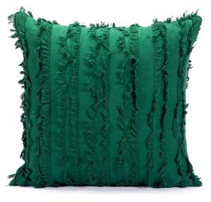 Kuddfodral - Boho Linen 45 x 45 cm (grön) (Storlek: 45 x 45 cm)