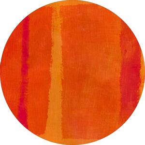 Rund matta - Asti (orange) (Storlek: Ø 200 cm)