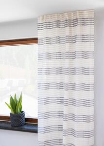 Gardiner - Linnegardin Julie (vit/beige) (Storlek: 145 x 300 cm)