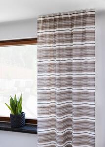 Gardiner - Linnegardin Ilse (brun/multi) (Storlek: 145 x 300 cm)