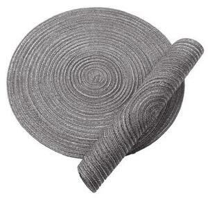 Bordstablett - 2 pack Alba (grå) (Storlek: Rund 38 cm)