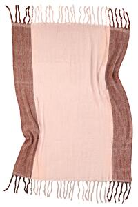Filtar - Pläd i ullmix - Carol (rosa) (Storlek: 130 x 170 cm)