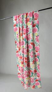 Gardiner - Bomullsgardin Cutie (rosa) (Storlek: 140 x 250 cm)