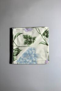 Servetter - 4-pack tygservett Dahlia (blå) (Storlek: 40 x 40 cm)