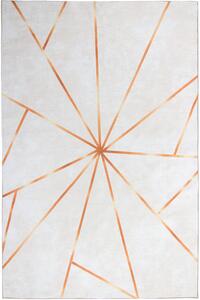 Wiltonmatta - Bellizzi (offwhite/orange) (Storlek: 160 x 230 cm)
