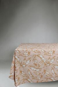 Dukar - Bomullsduk Leaves (orange) (Storlek: 140 x 250 cm)