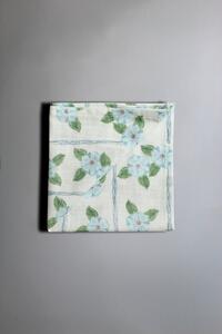 Servetter - 4-pack tygservett Anna-Lisa (blå) (Storlek: 40 x 40 cm)