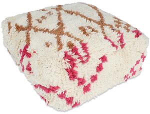 Sittpuff - Marockansk Beni Ourain (Storlek: 60 x 60 cm)