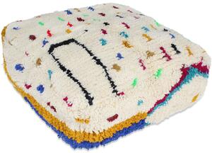 Sittpuff - Marockansk Beni Ourain (Storlek: 60 x 60 cm)