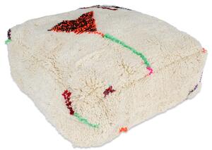 Sittpuff - Marockansk Beni Ourain (Storlek: 60 x 60 cm)