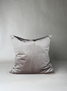 Kuddfodral Marlyn i sammet (ljusgrå) (Storlek: 50 x 50 cm)